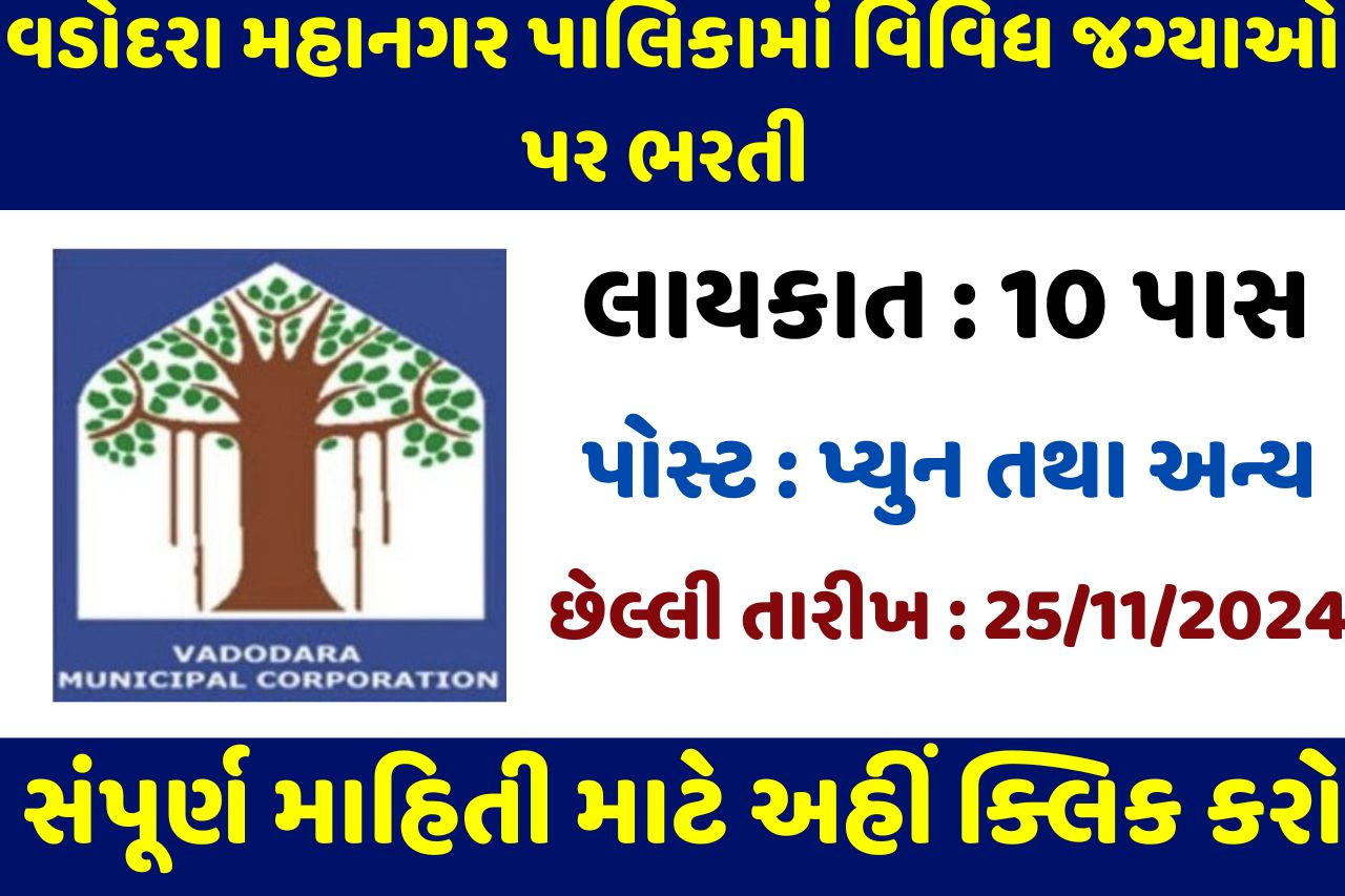 VMC Various Posts Recruitment 2024 :