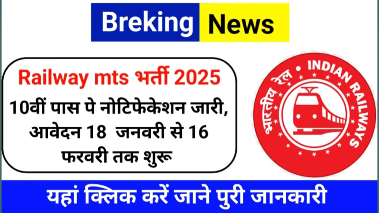 Railway MTS Vacancy 2025: