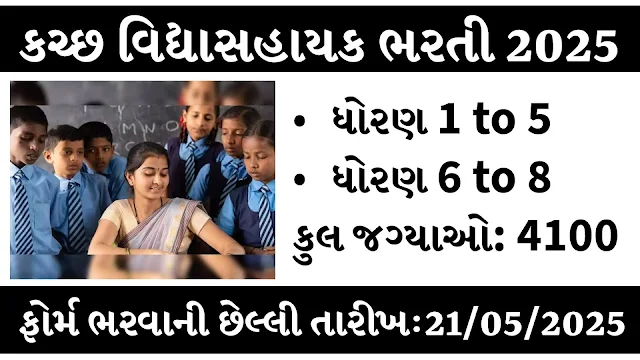 Kutch Vidhyasahayak Bharti 2025: